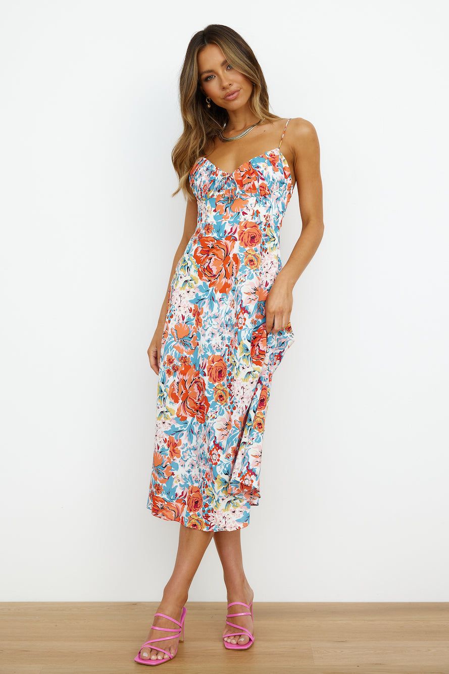 Brunch Run Midi Dress Orange sold by Hello Molly product image thumbnail 2