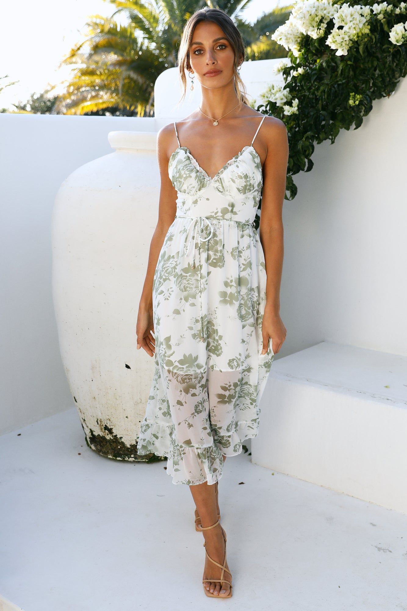 Lets Have Fun Midi Dress Green sold by Hello Molly product image thumbnail 2