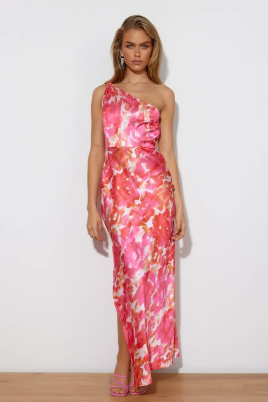 She Is Beauty Midi Dress Pink sold by Hello Molly
