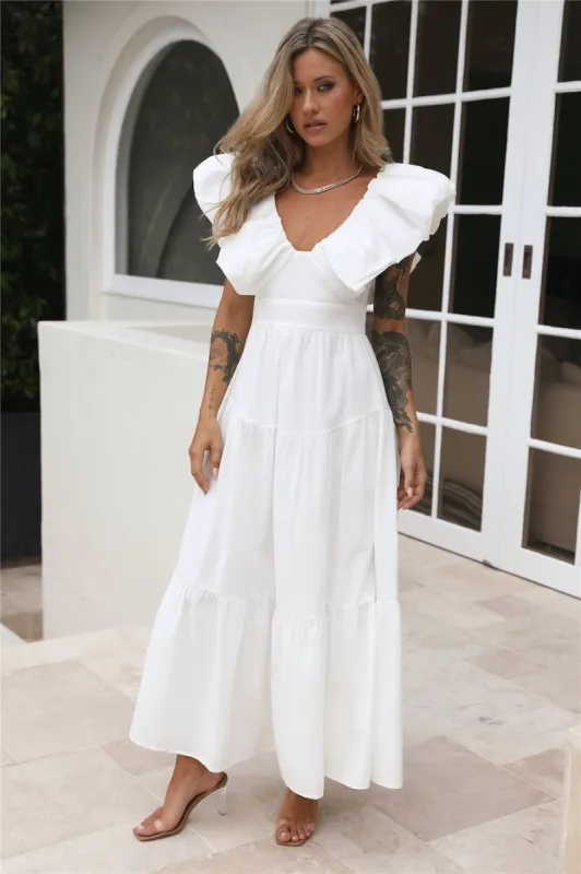 The Extra Girl Maxi Dress White sold by Hello Molly