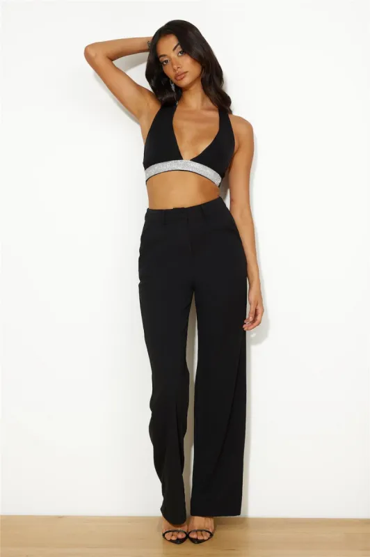 SNDYS Brooklyn Suit Pants Black sold by Hello Molly