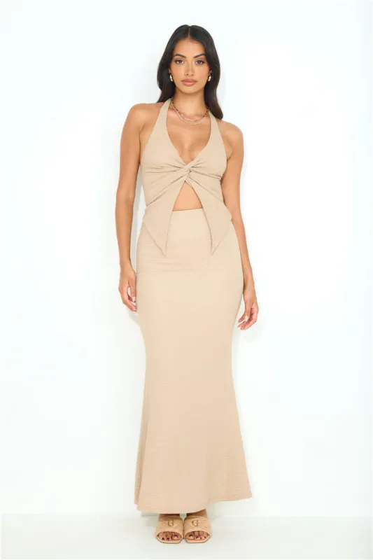 Coral Cove Halter Top Natural sold by Hello Molly