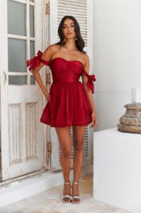 Lover To You Mini Dress Red sold by Hello Molly