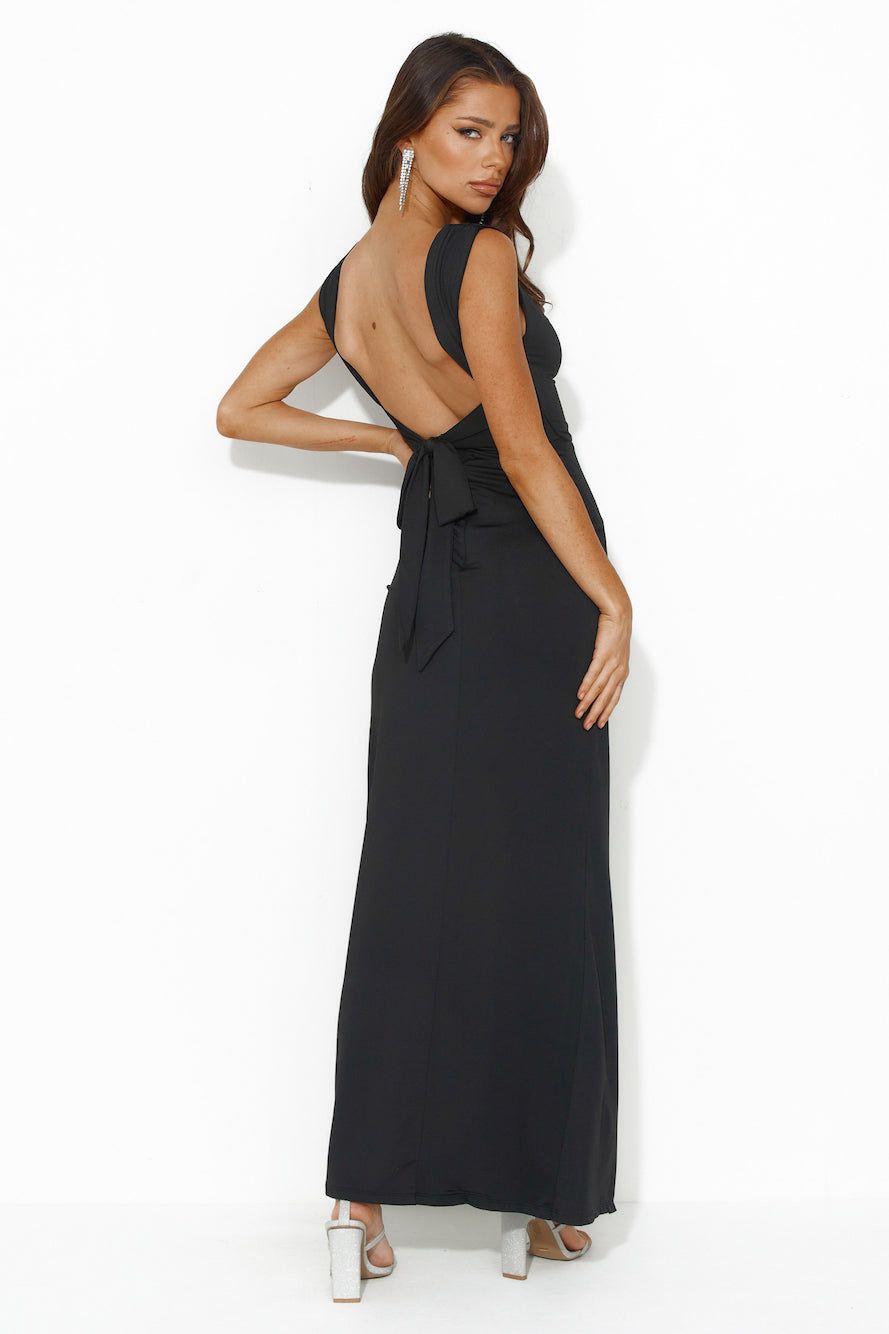 Fitted For You Maxi Dress Black sold by Hello Molly product image thumbnail 4