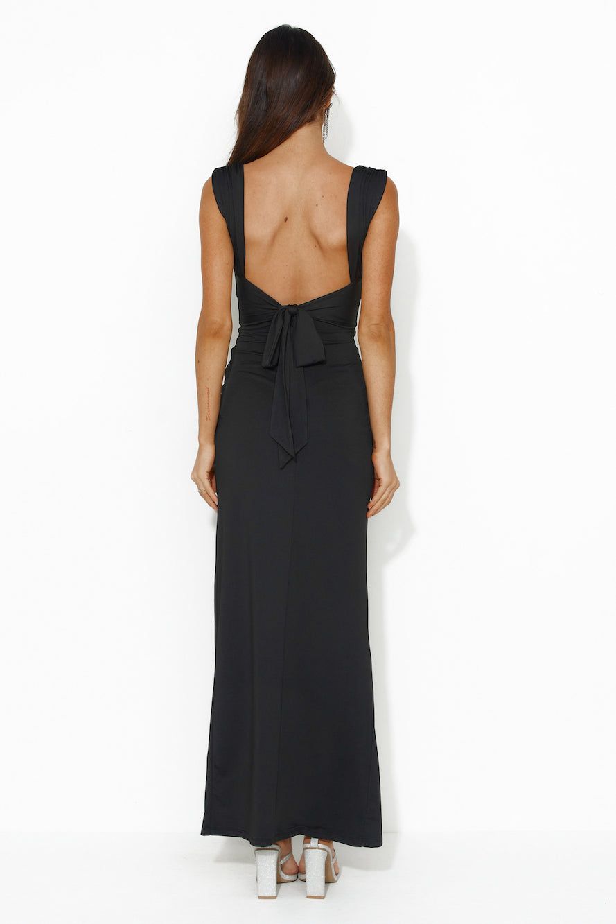 Fitted For You Maxi Dress Black sold by Hello Molly product image thumbnail 5