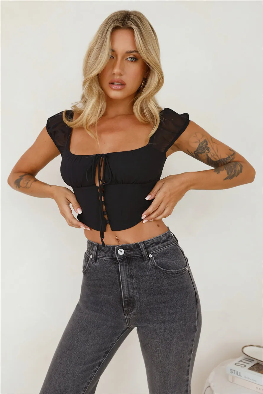 Sweetness Crop Top Black sold by Hello Molly product image thumbnail 3
