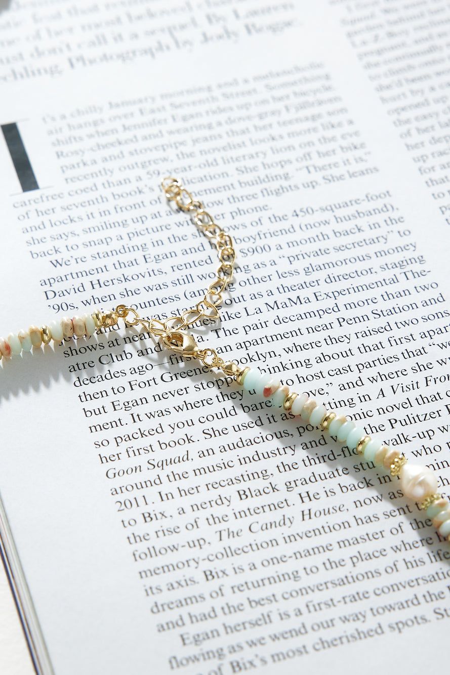 Beaded Loved Necklace Brass sold by Hello Molly product image thumbnail 5