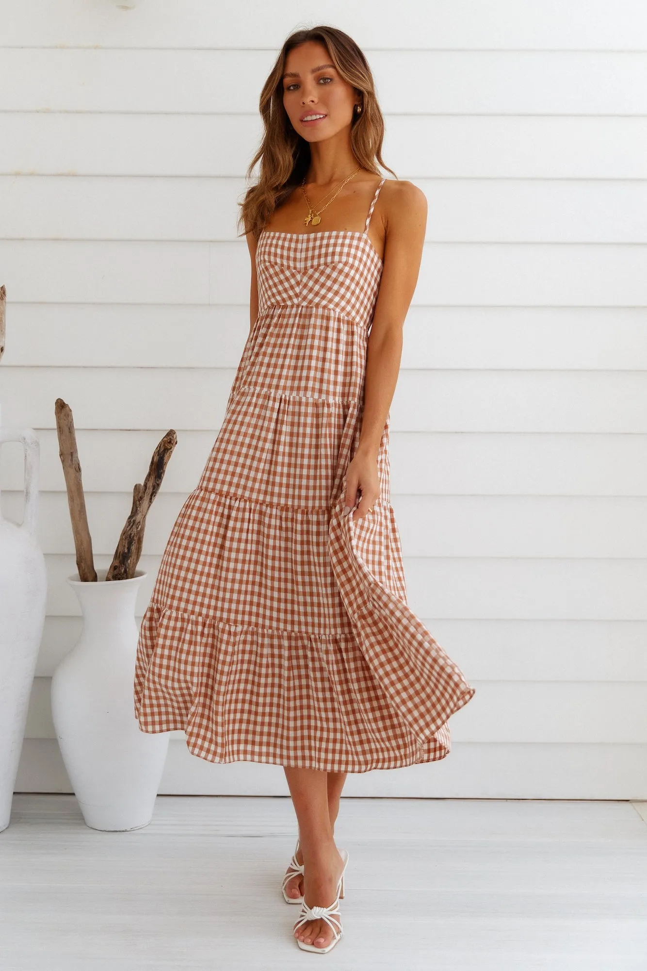 Gingham Dreams Maxi Dress sold by Hello Molly