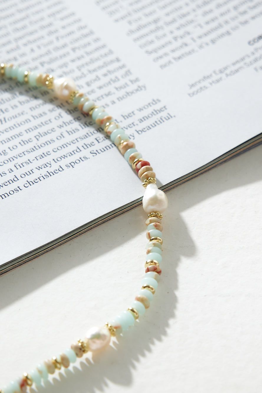 Beaded Loved Necklace Brass sold by Hello Molly product image thumbnail 3