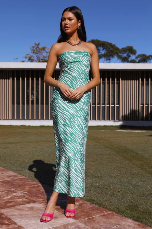 Party Time Maxi Dress Green sold by Hello Molly