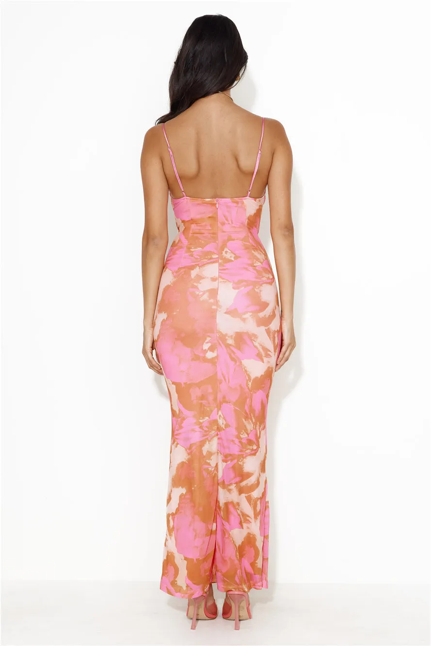 Ocean Dive Mesh Maxi Dress Pink sold by Hello Molly product image thumbnail 5