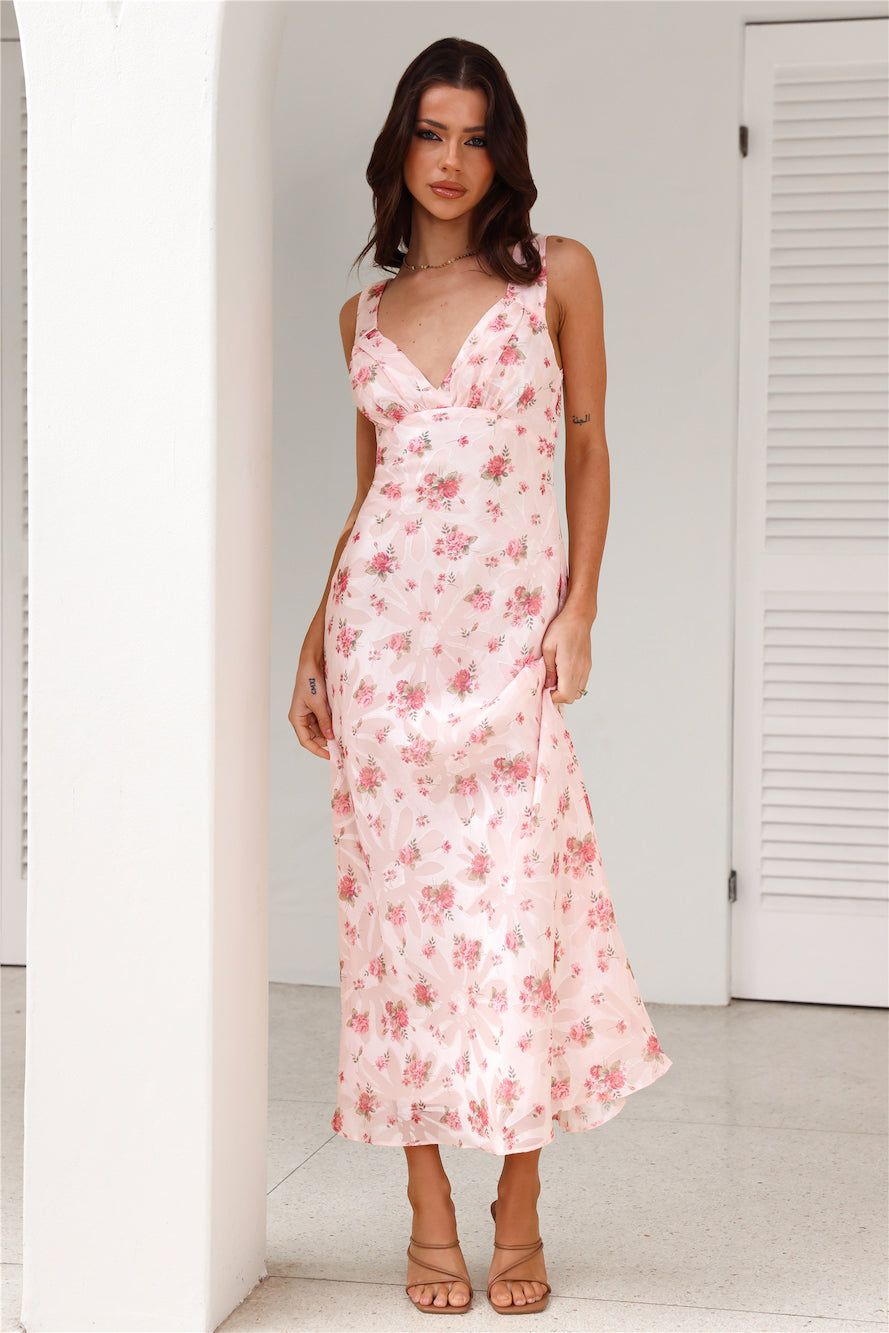 Sweet Dream Of You Midi Dress Pink sold by Hello Molly product image thumbnail 3