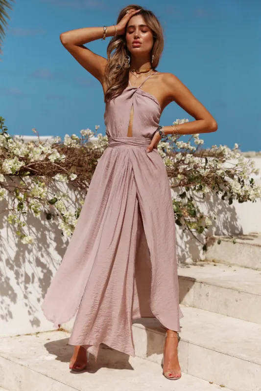 Stop Motion Maxi Dress Mocha sold by Hello Molly