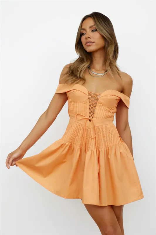 Look Of Love Mini Dress Orange sold by Hello Molly
