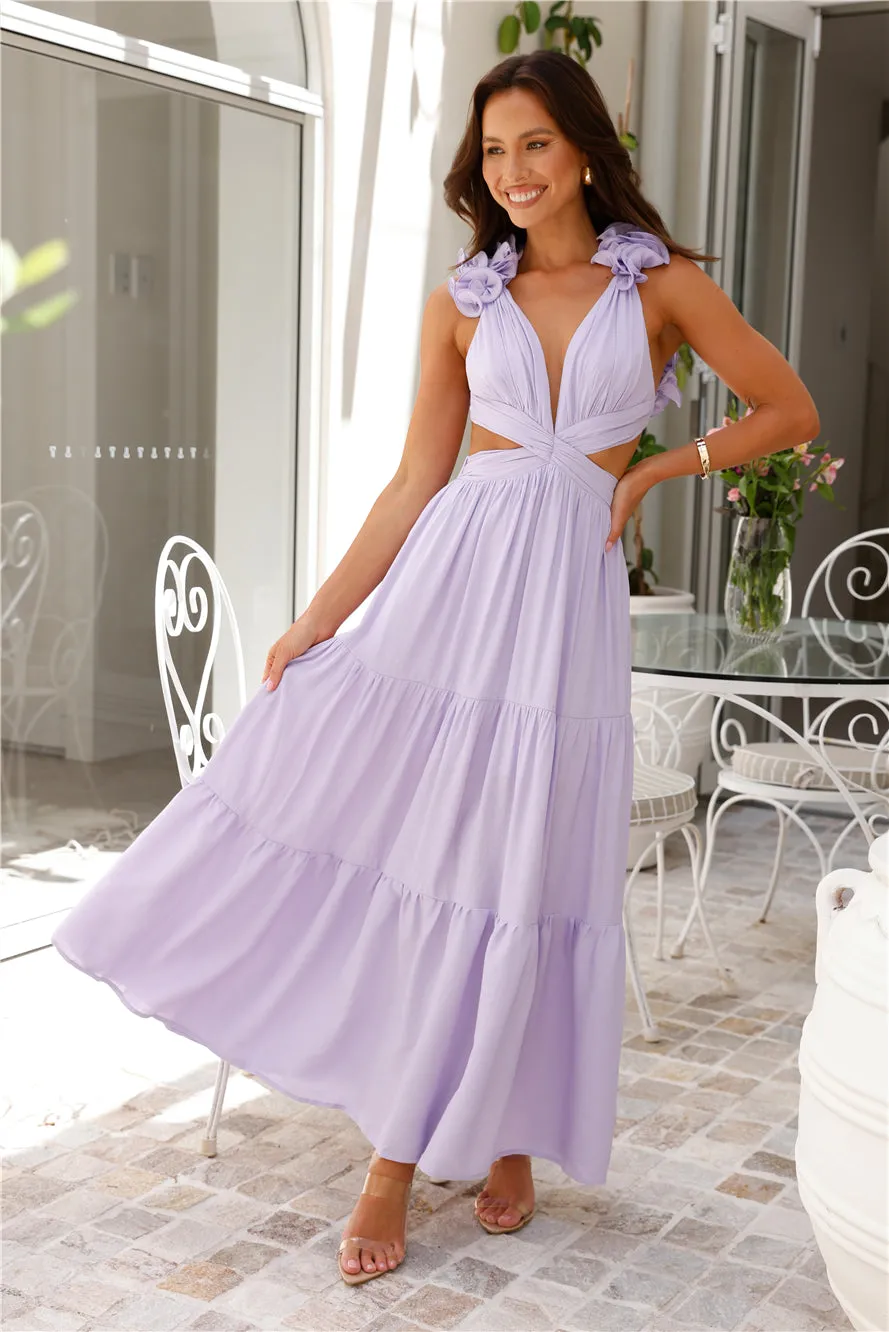 Moonlight Dance Maxi Dress Lilac sold by Hello Molly