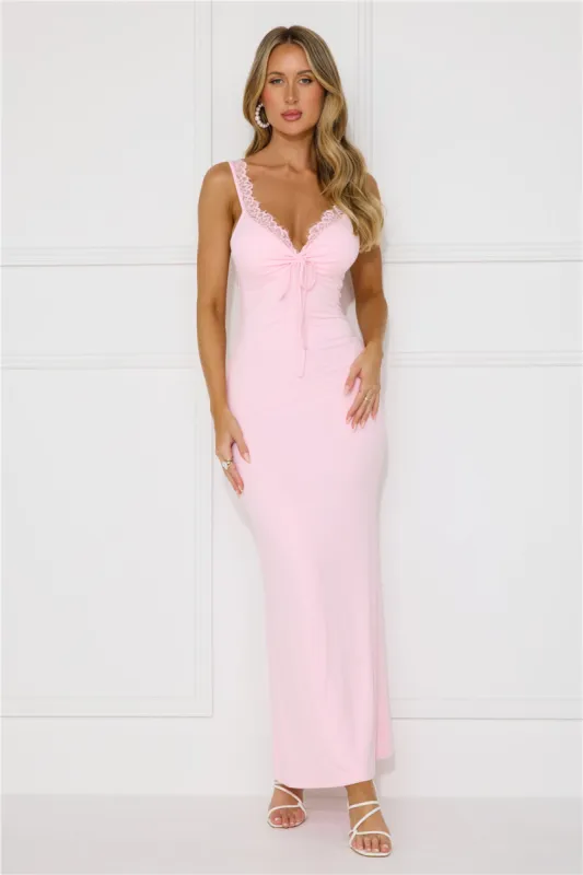Romance Delight Maxi Dress Pink sold by Hello Molly