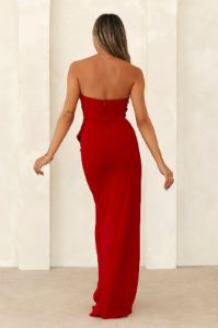 Season Of Events Maxi Dress Red sold by Hello Molly