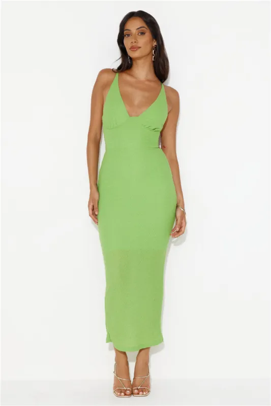 Gorgeous Touch Midi Dress Green sold by Hello Molly