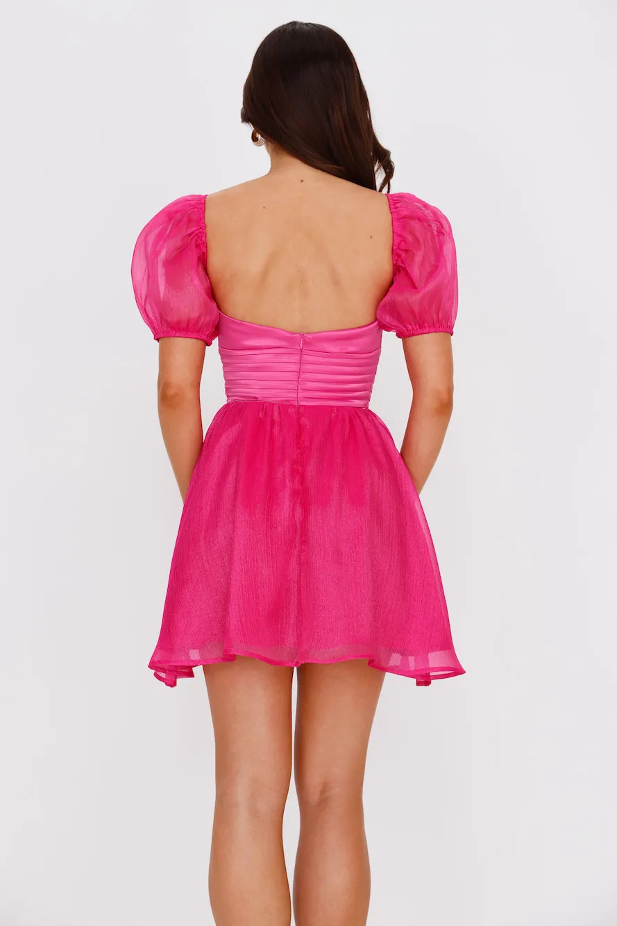 Storybook Love Mini Dress Hot Pink sold by Hello Molly product image thumbnail 5
