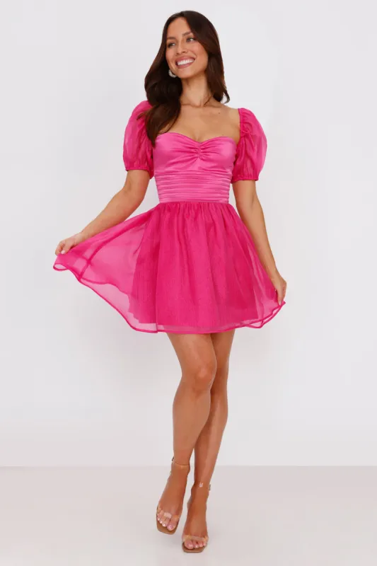 Storybook Love Mini Dress Hot Pink sold by Hello Molly