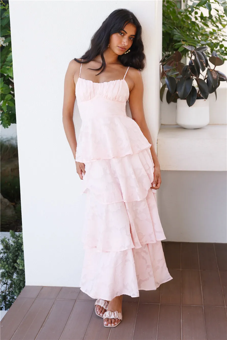 Thriving Now Maxi Dress Blush sold by Hello Molly