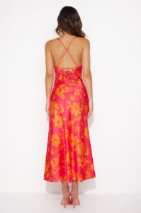 Ambitious Beauty Midi Dress Pink sold by Hello Molly