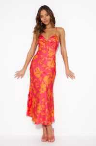 Ambitious Beauty Midi Dress Pink sold by Hello Molly