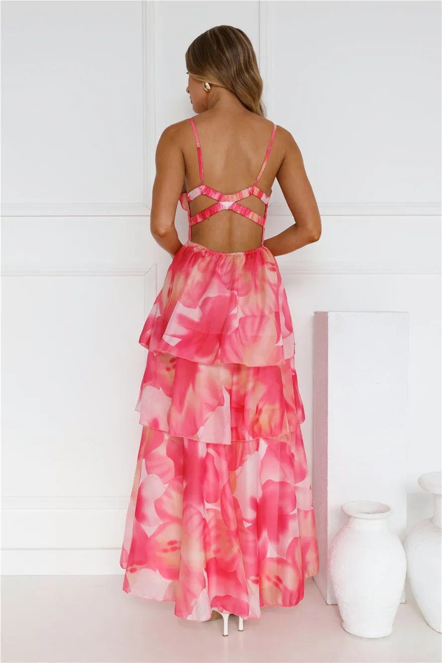 Fashionista Extraordinaire Maxi Dress Pink sold by Hello Molly product image thumbnail 5