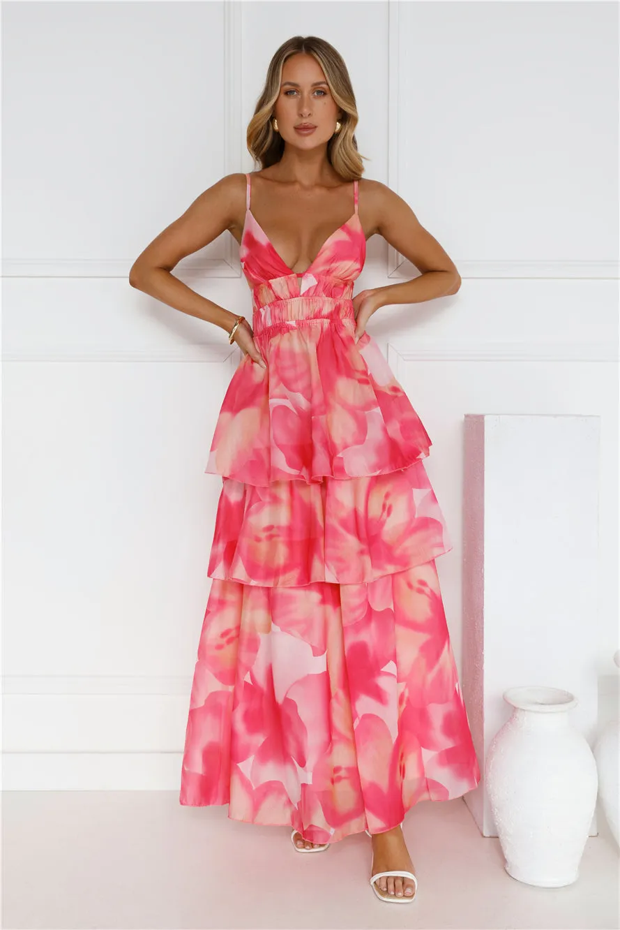 Fashionista Extraordinaire Maxi Dress Pink sold by Hello Molly product image thumbnail 3