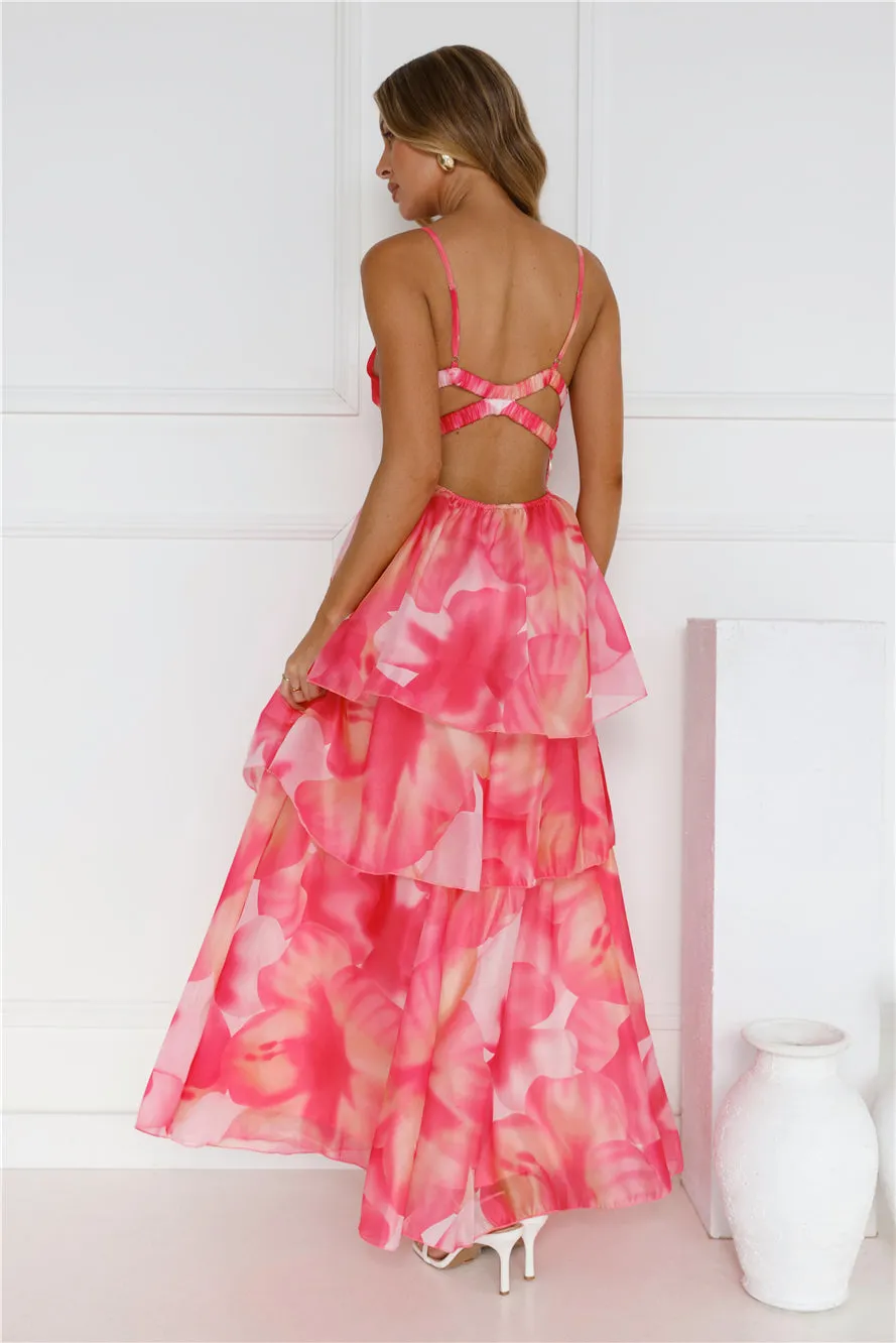Fashionista Extraordinaire Maxi Dress Pink sold by Hello Molly product image thumbnail 4