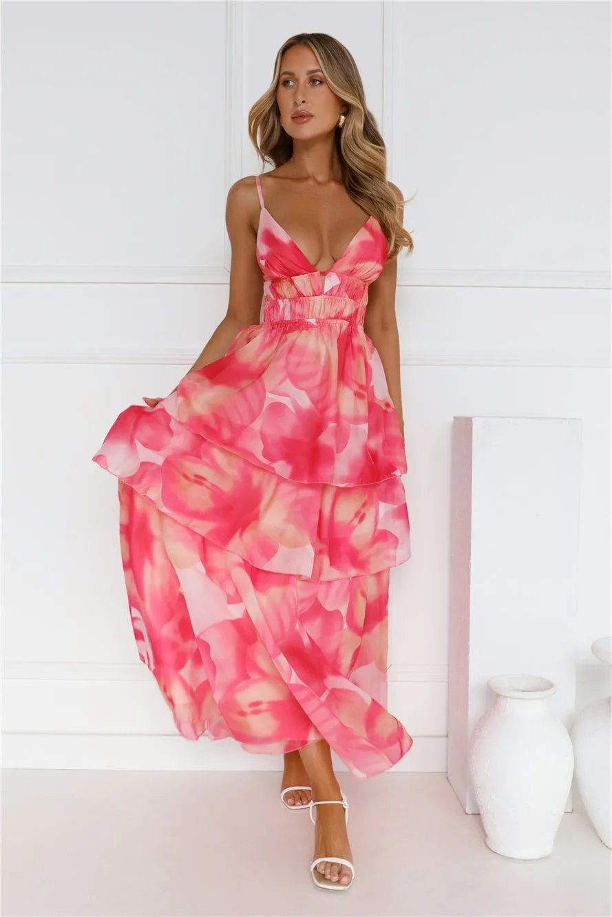 Fashionista Extraordinaire Maxi Dress Pink sold by Hello Molly product image thumbnail 2