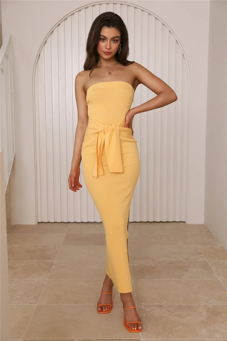 Dancing Around Midi Dress Yellow sold by Hello Molly product image thumbnail 2