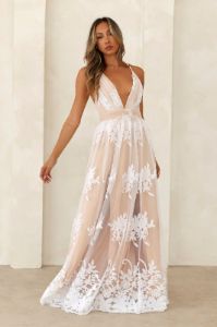 Love Cloud Tulle Maxi Dress White sold by Hello Molly