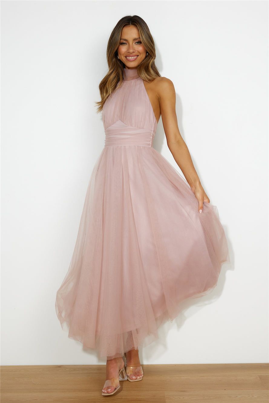Tangled Up Maxi Dress Blush sold by Hello Molly product image thumbnail 3
