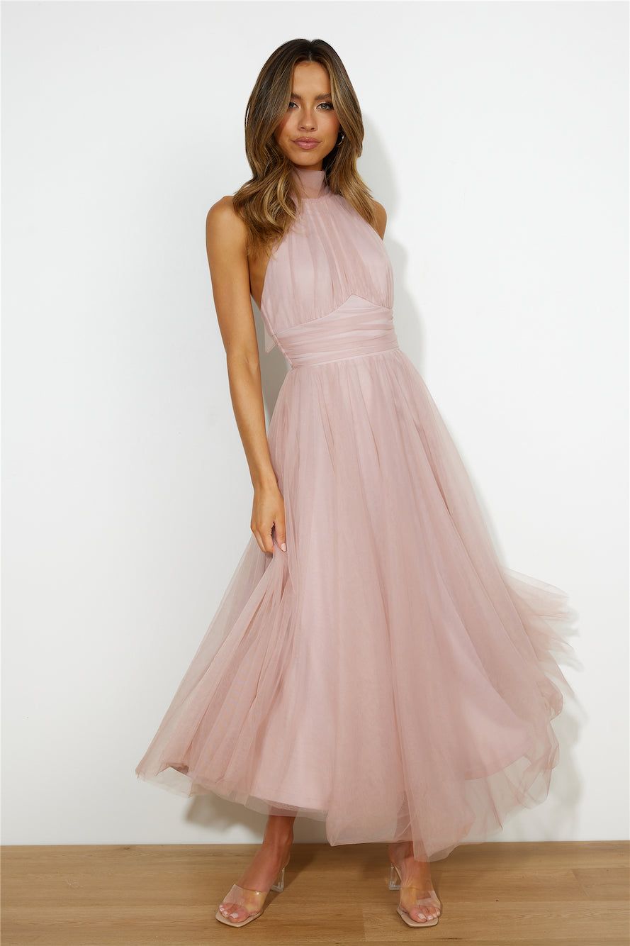 Tangled Up Maxi Dress Blush sold by Hello Molly product image thumbnail 4