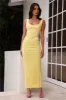 All For Fashion Maxi Dress Yellow sold by Hello Molly