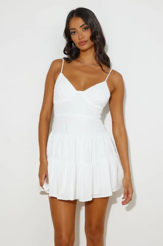 Pretty Girl Things Mini Dress White sold by Hello Molly