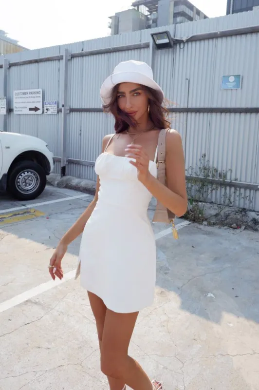 Looking For A Good Time Dress White sold by Hello Molly