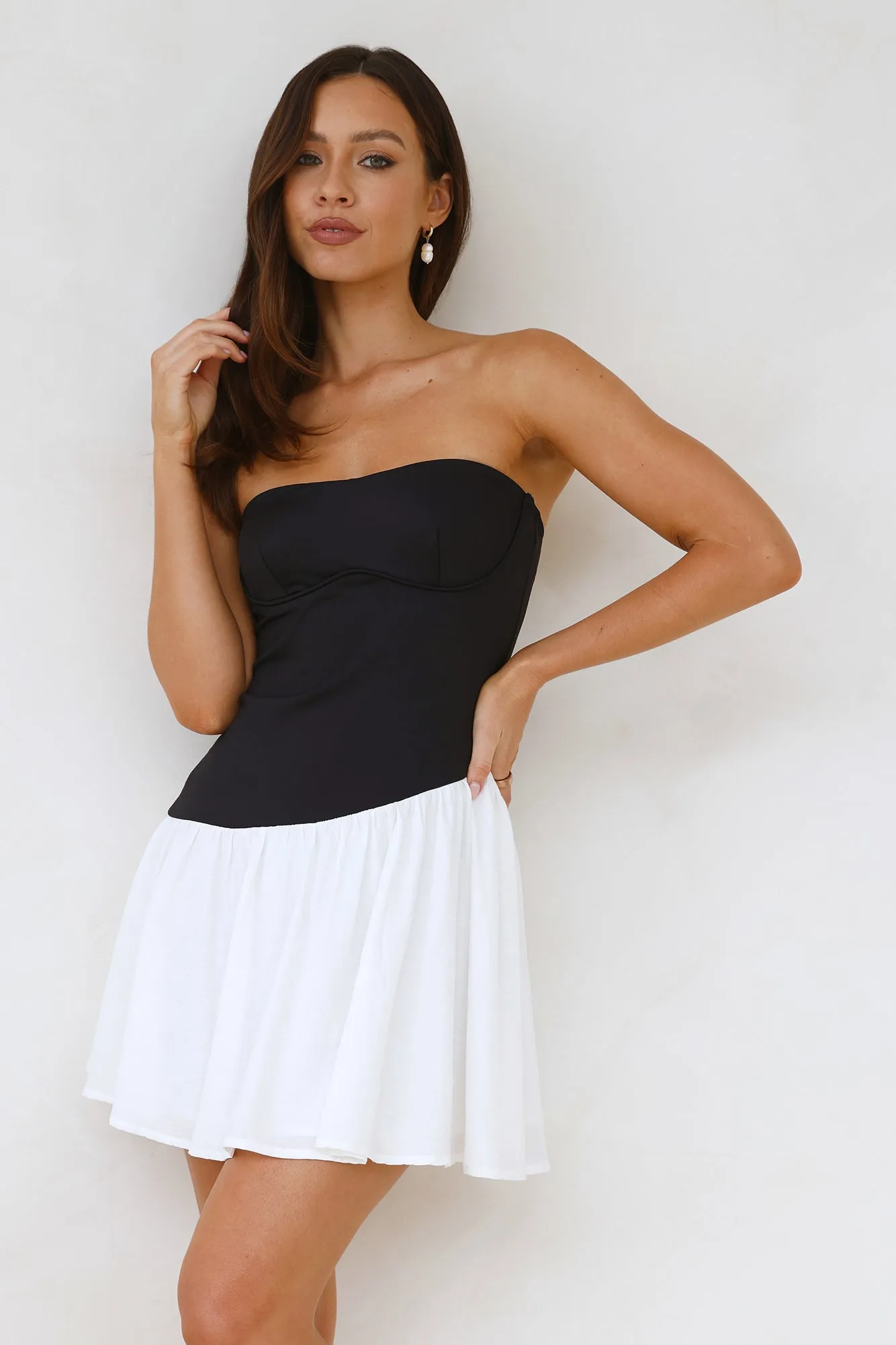 Brand New Me Strapless Mini Dress Black sold by Hello Molly product image thumbnail 4