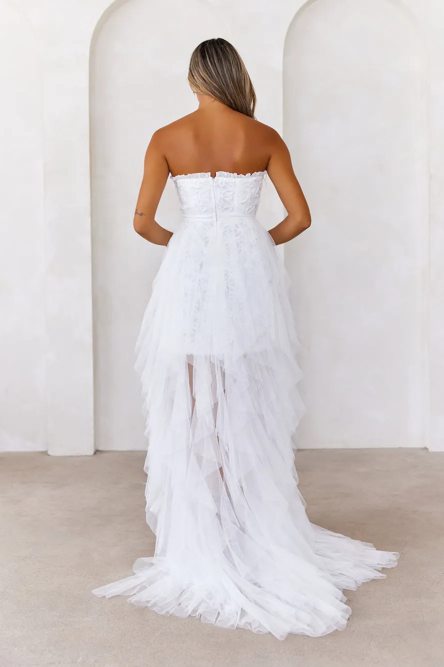 All The Attention Tulle Maxi Dress Off White sold by Hello Molly product image thumbnail 5