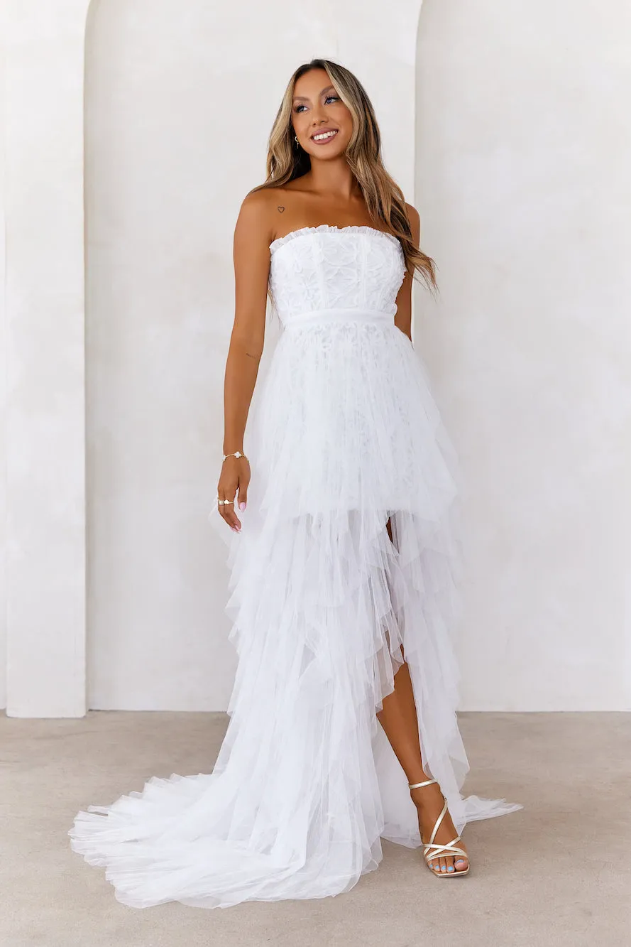 All The Attention Tulle Maxi Dress Off White sold by Hello Molly product image thumbnail 2