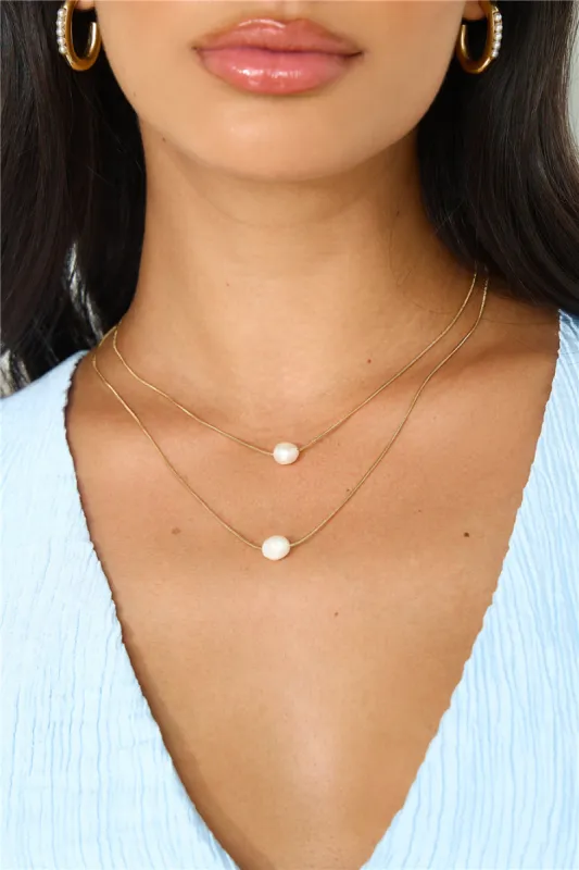 18k Gold Plated Ocean Surprise Necklace Gold sold by Hello Molly