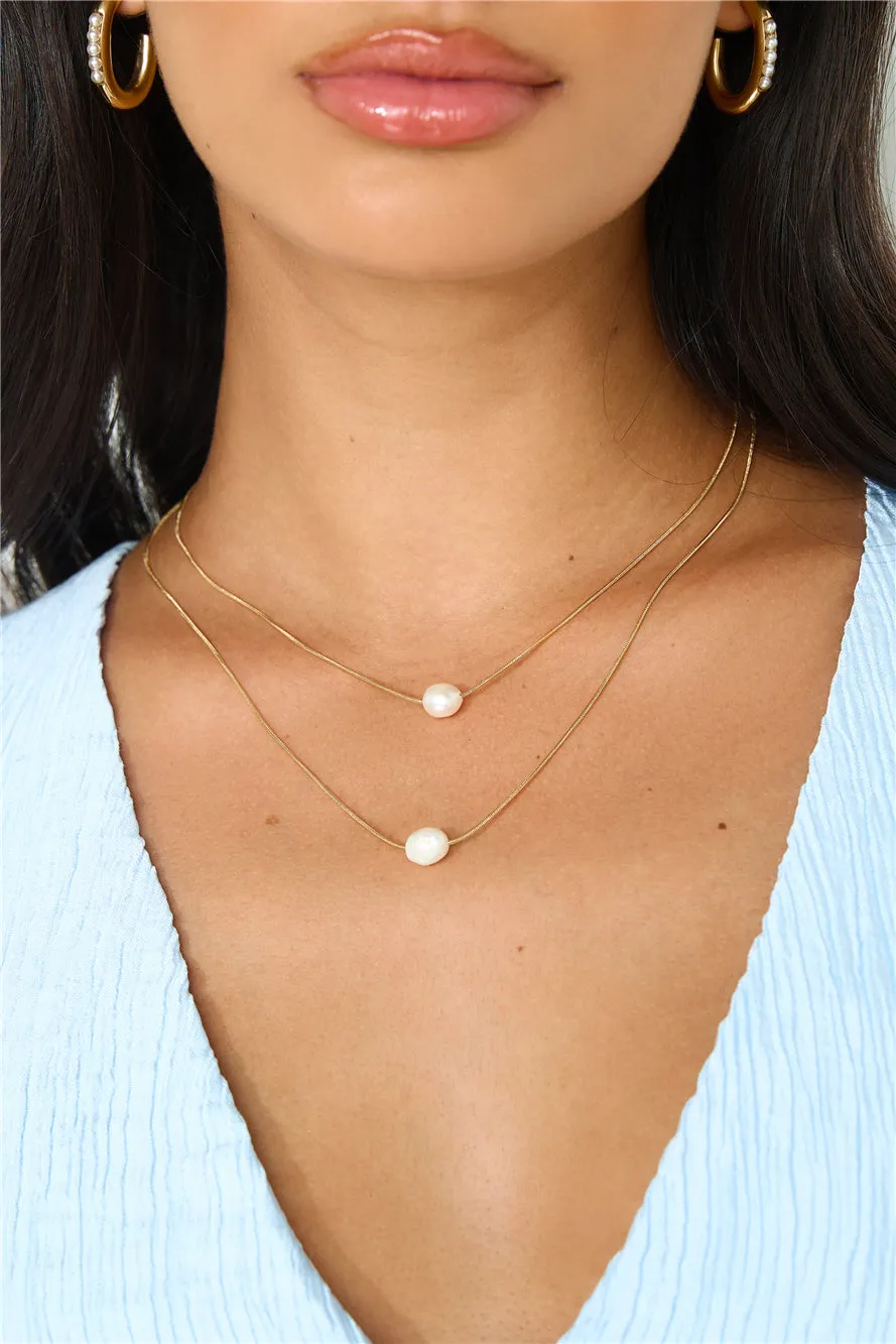 18k Gold Plated Ocean Surprise Necklace Gold sold by Hello Molly