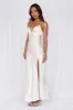 HELLO MOLLY The Sophia Satin Maxi Dress Pearl sold by Hello Molly