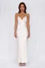 HELLO MOLLY The Sophia Satin Maxi Dress Pearl sold by Hello Molly