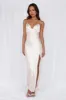 HELLO MOLLY The Sophia Satin Maxi Dress Pearl sold by Hello Molly