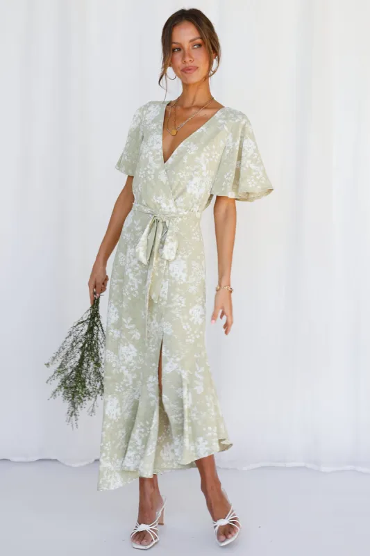 Airy Fairy Maxi Dress Pistachio sold by Hello Molly