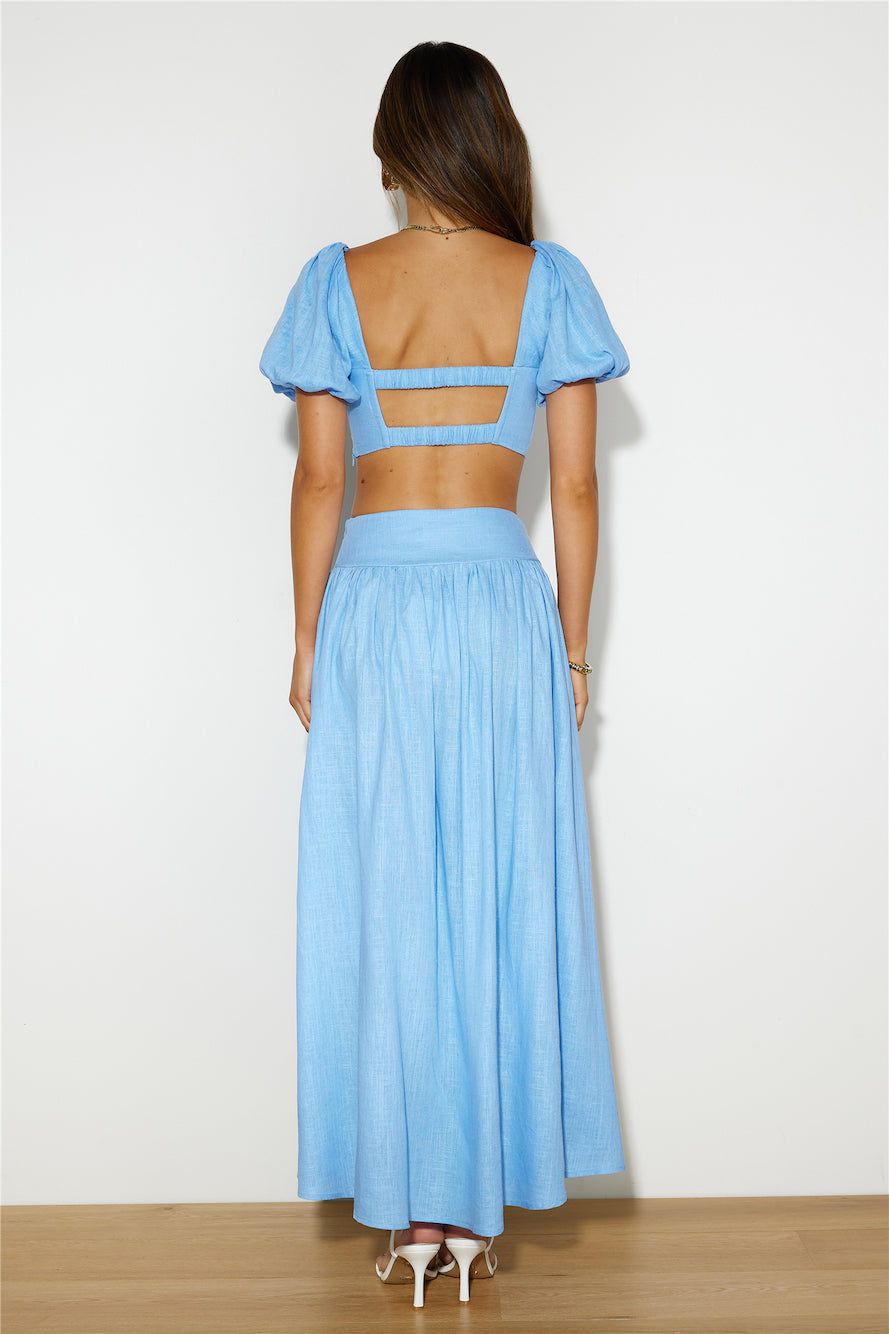 Her Vibe Maxi Skirt Blue sold by Hello Molly product image thumbnail 5