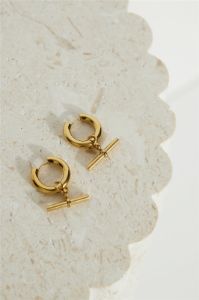 18k Gold Plated Classic Earrings Gold sold by Hello Molly