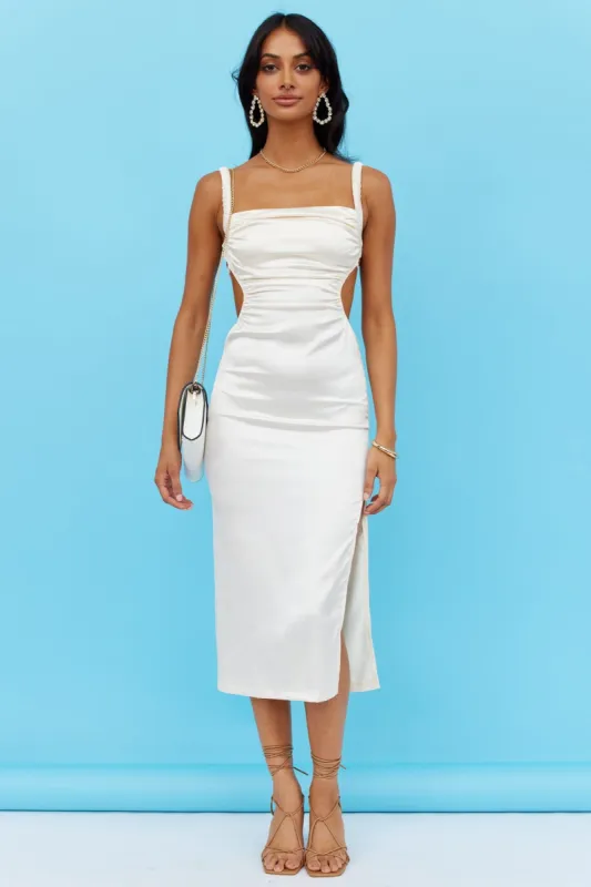 Palm Springs Midi Dress Cream sold by Hello Molly